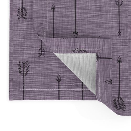 Arrows on linen . Plum