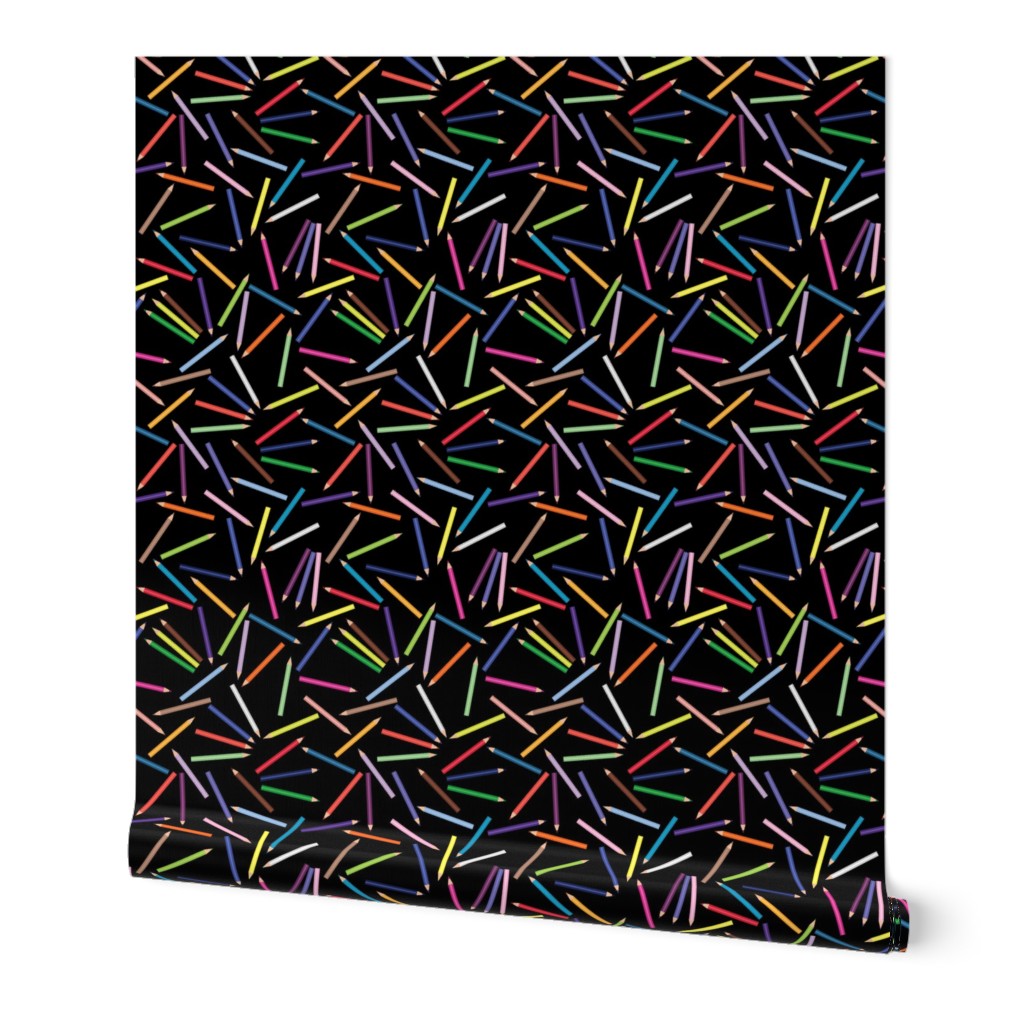 Colored_Pencils_Polka_Scattered_Black_BG