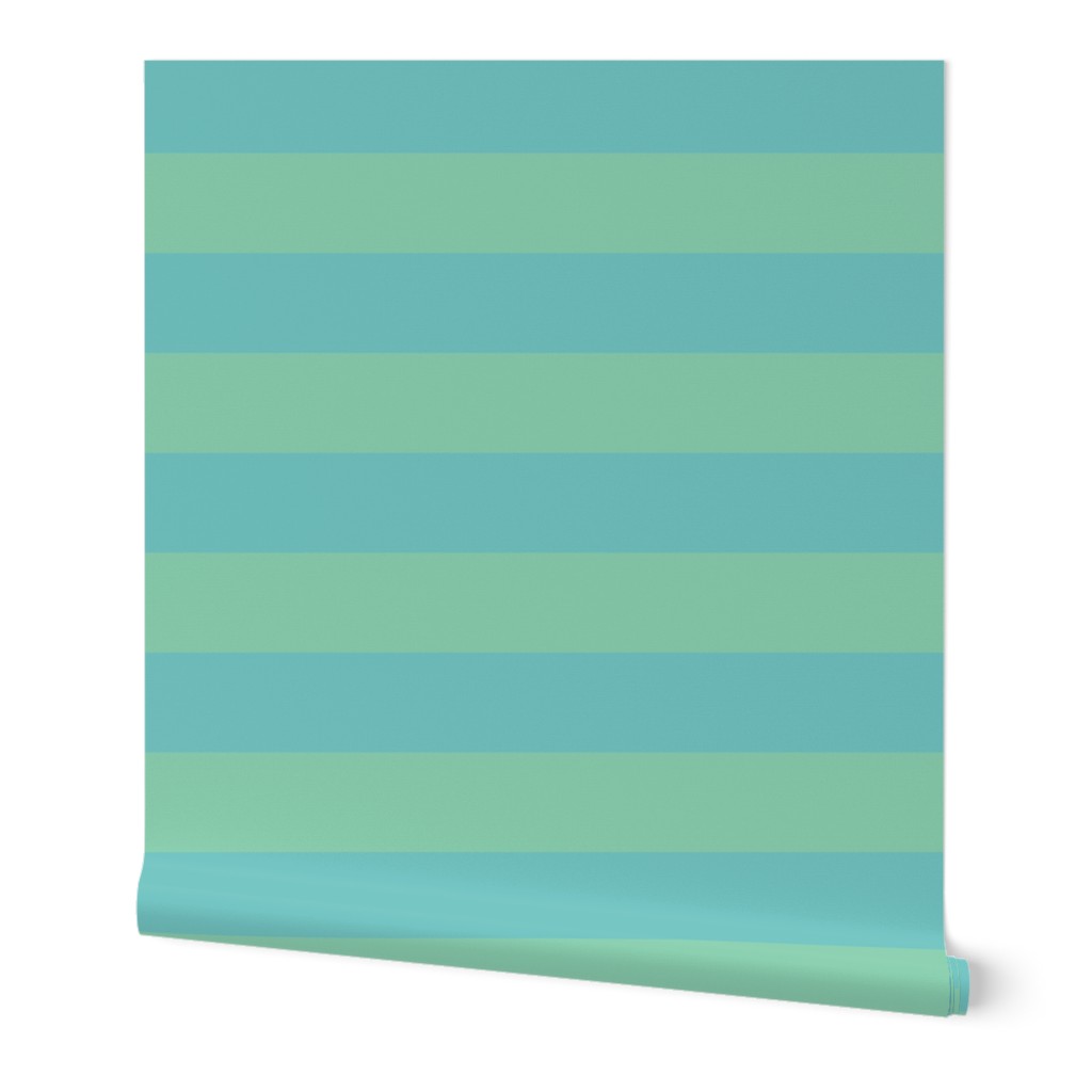 Even stripes-aqua cool mint