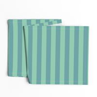 Even stripes-aqua mint teal