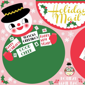 Snowman Holiday Mail Bag