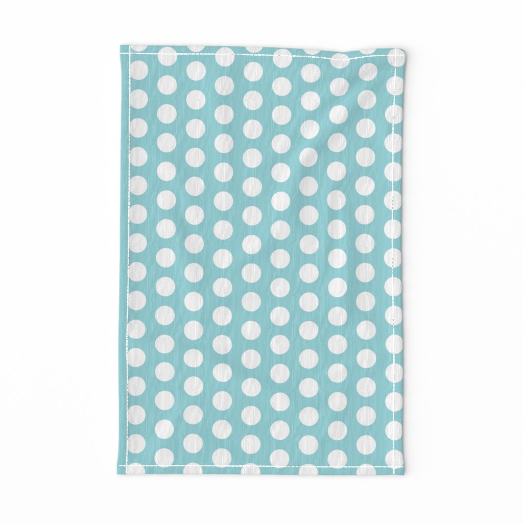 Large Seafoam Polka Dots