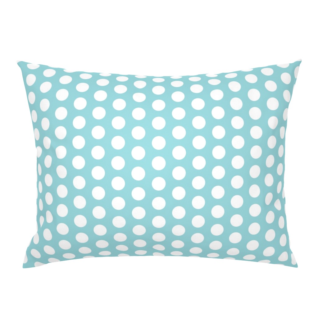 Large Seafoam Polka Dots