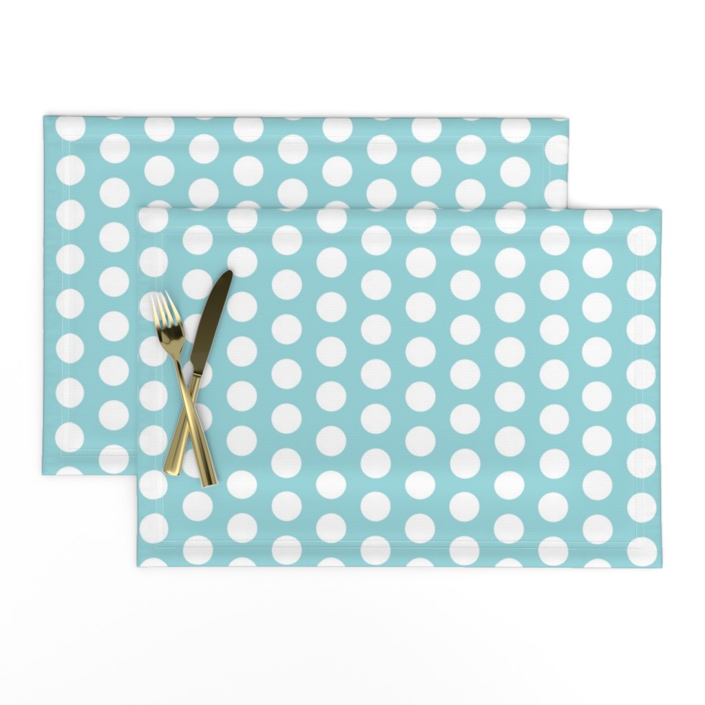 Large Seafoam Polka Dots