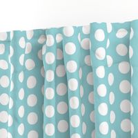 Large Seafoam Polka Dots