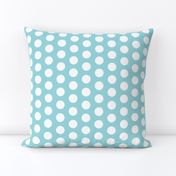 Large Seafoam Polka Dots