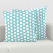 Large Seafoam Polka Dots