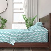 Large Seafoam Polka Dots