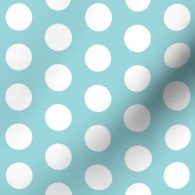 Large Seafoam Polka Dots