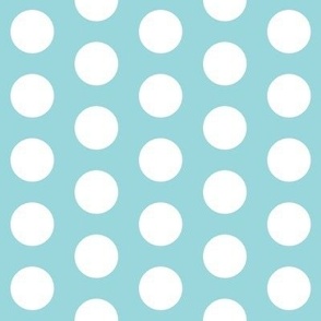 Large Seafoam Polka Dots