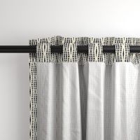 Modern Skyscaper Weave Black and Cream