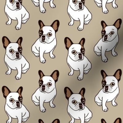 The Adorable Fawn Pied Frenchie - Spoonflower