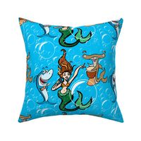 shark_mermaid_bubbles_spoonflower