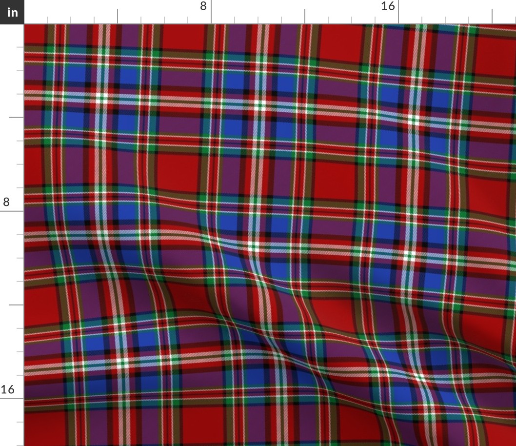 MacFarlane red tartan #1, 6" , 1819 Wilson's of Bannockburn