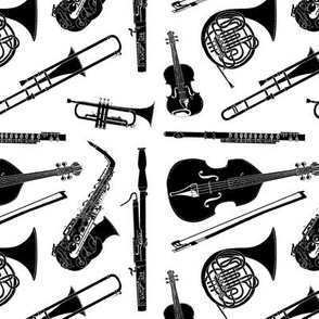 Musical Instruments // Black & White