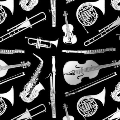 Musical Instruments // White & Black