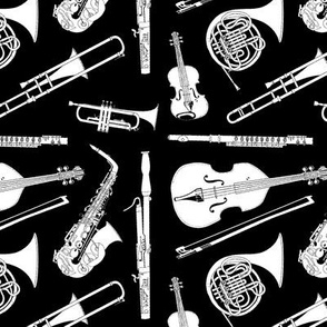 Musical Instruments // White & Black