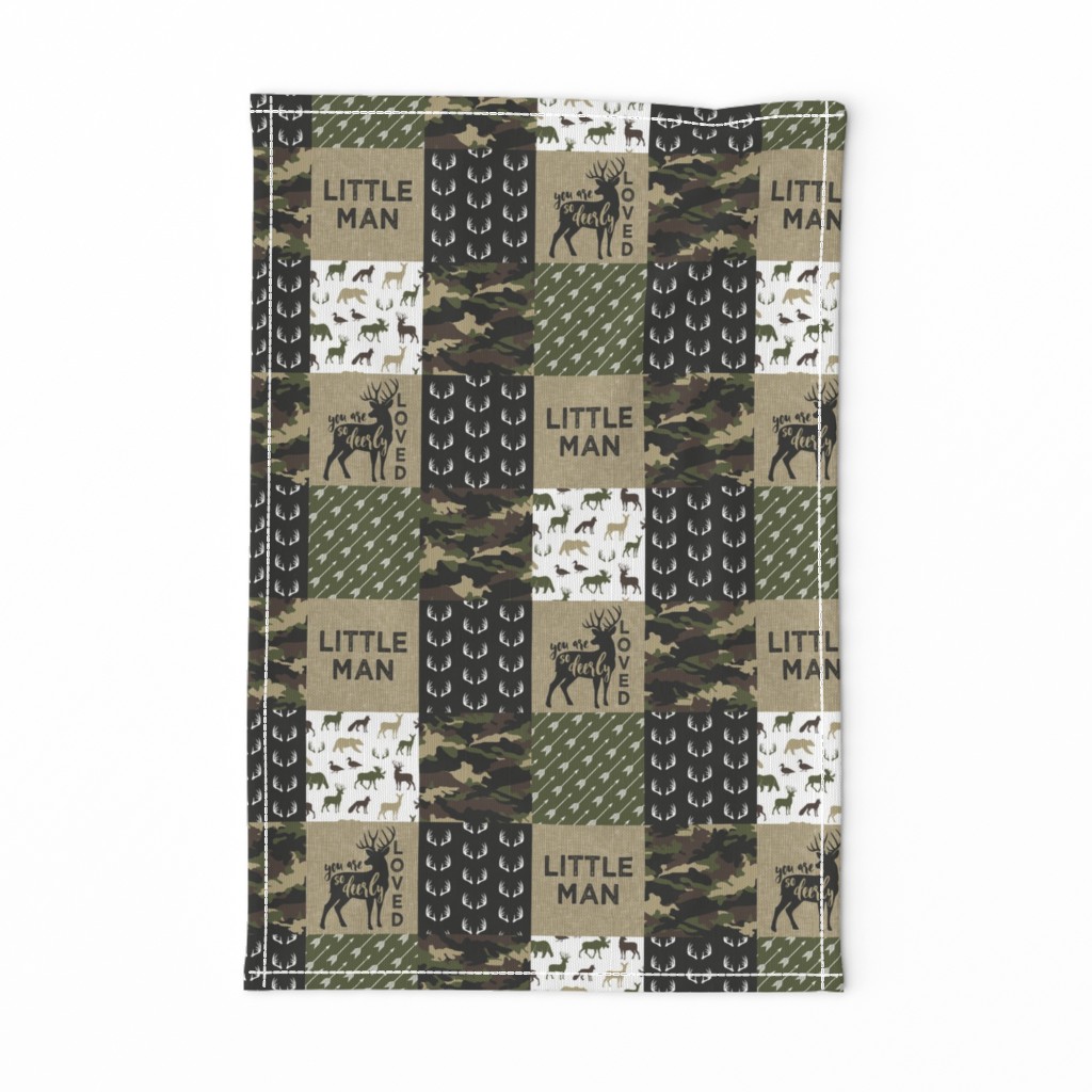 (3" small scale) Little Man - Woodland wholecloth - C2 camouflage