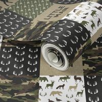 (3" small scale) Little Man - Woodland wholecloth - C2 camouflage