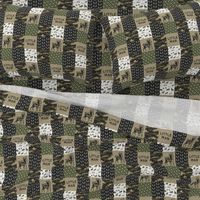 (3" small scale) Little Man - Woodland wholecloth - C2 camouflage