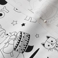 Black and white coloring book