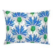 Moroccan Blue & White Cornflowers N1 (silver)