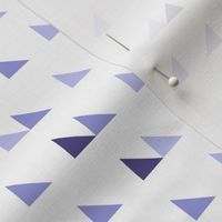 Scattered triangles in purple