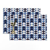 Flying Geese Blue 1"