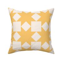 Yellow stars on cream: 6in mix and match