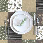 Little Man/Wild & Free - Woodland patchwork - C2 Linen