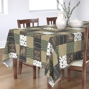 Little Man/Wild & Free - Woodland patchwork - C2 Linen