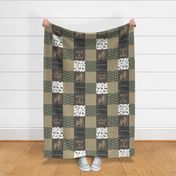 Little Man/Wild & Free - Woodland patchwork - C2 Linen