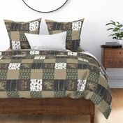 Little Man/Wild & Free - Woodland patchwork - C2 Plaid (90)