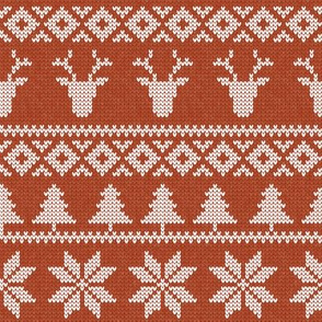 fair isle deer (maple) || snowflake || winter knits