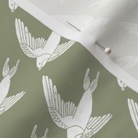 swallow // woodland bird nature animal swallows nursery fabric artichoke 