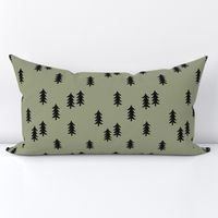 tree // minimal outdoors camping woodland nature forest basic nursery tree fabric artichoke