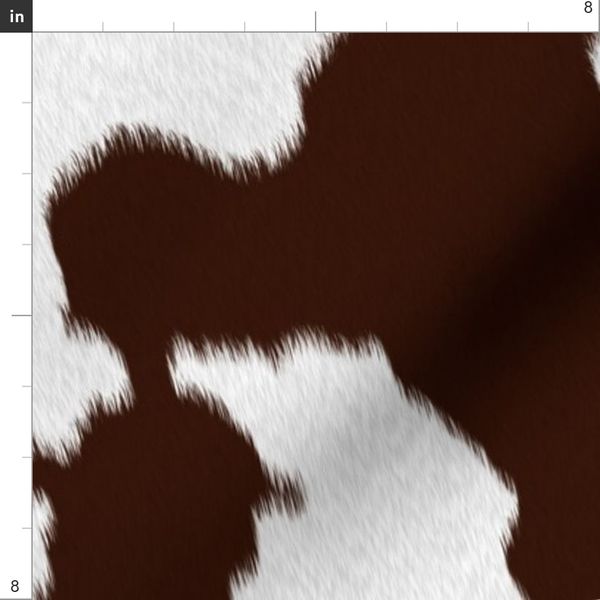 Western Cowhide Brown Spoonflower