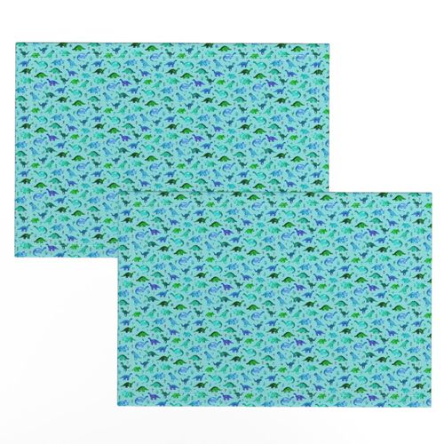 Turquoise Extra Tiny Dinos in Blue and Green