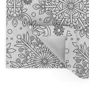 Snowflakes coloring 