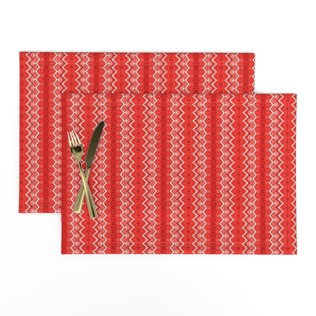 Fire Engine Red Ribbon Candy Stripes