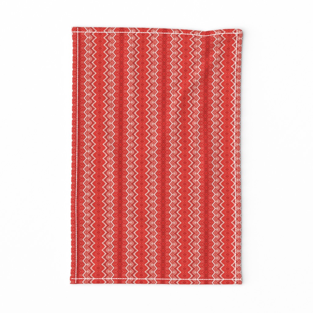 Fire Engine Red Ribbon Candy Stripes