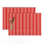 Fire Engine Red Ribbon Candy Stripes