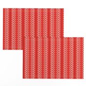Fire Engine Red Ribbon Candy Stripes