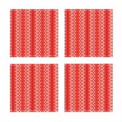 Fire Engine Red Ribbon Candy Stripes