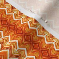 Orange and White Rickrack Stripes