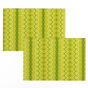 Yellow Green Rickrack Stripes