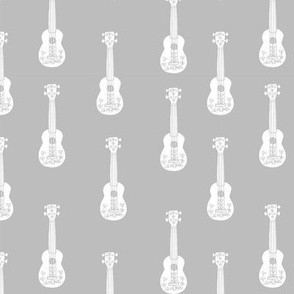 ukulele // musical instrument kids guitar fabric instruments music pattern grey