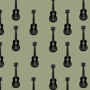 ukulele // musical instrument kids guitar fabric instruments music pattern army