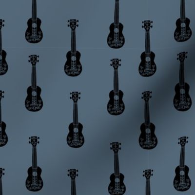 ukulele // musical instrument kids guitar fabric instruments music pattern payne's grey