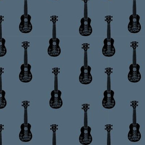 ukulele // musical instrument kids guitar fabric instruments music pattern payne's grey